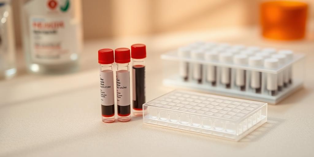 Laboratory sample vials and testing tray